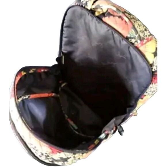 Large Quilted Vera Bradley Laptop Backpack--- Colorful Happy Snails Flor… main image 7